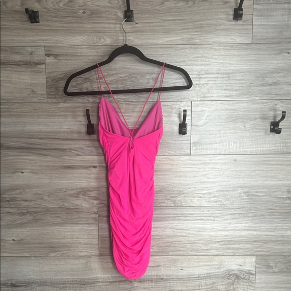 Pink Ruched Dress - Picture 2 of 5